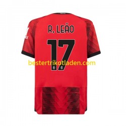 Fußballtrikot AC Mailand Rafael Leao 17 Heim Trikot Home 2023-2024 Kurzarm für Herren