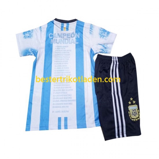Fußballtrikot Argentinien All Stars Heim Trikot Home 2023 Kurzarm für Kinder