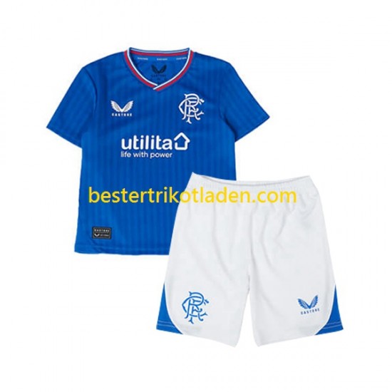 Fußballtrikot Rangers Heim Trikot Home 2023-2024 Kurzarm für Kinder