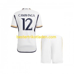 Fußballtrikot Real Madrid Camavinga 12 Heim Trikot Home 2023-2024 Kurzarm für Kinder