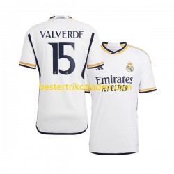 Fußballtrikot Real Madrid Federico Valverde 15 Heim Trikot Home 2023-2024 Kurzarm für Herren