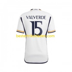 Fußballtrikot Real Madrid Federico Valverde 15 Heim Trikot Home 2023-2024 Kurzarm für Herren