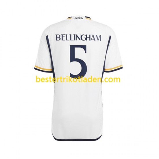 Fußballtrikot Real Madrid Jude Bellingham 5 Heim Trikot Home 2023-2024 Kurzarm für Herren
