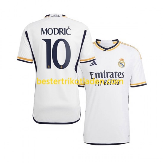 Fußballtrikot Real Madrid Modrić 10 Heim Trikot Home 2023-2024 Kurzarm für Herren