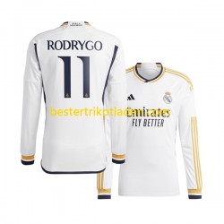 Fußballtrikot Real Madrid Rodrygo Goes 11 Heim Trikot Home 2023-2024 Langarm für Herren