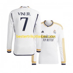 Fußballtrikot Real Madrid Vinicius Junior 7 Heim Trikot Home 2023-2024 Langarm für Herren