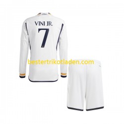 Fußballtrikot Real Madrid Vinicius Junior 7 Heim Trikot Home 2023-2024 Langarm für Kinder