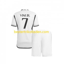 Fußballtrikot Real Madrid Vinicius Junior 7 Heim Trikot Home 2023-2024 Kurzarm für Kinder