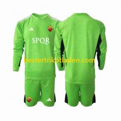 Fußballtrikot AS Rom Torwart Auswärts Trikot Away 2023-2024 Langarm für Kinder