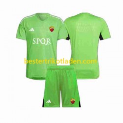Fußballtrikot AS Rom Torwart Auswärts Trikot Away 2023-2024 Kurzarm für Kinder
