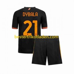 Fußballtrikot AS Rom Paulo Dybala 21 Ausweich Trikot 3rd 2023-2024 Kurzarm für Kinder