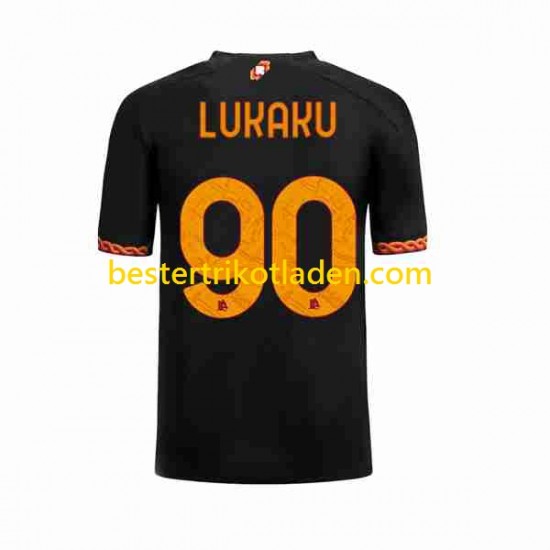 Fußballtrikot AS Rom Romelu Lukaku 90 Ausweich Trikot 3rd 2023-2024 Kurzarm für Herren