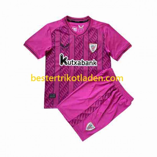 Fußballtrikot Athletic Bilbao Torwart Auswärts Trikot Away 2023-2024 Kurzarm für Kinder
