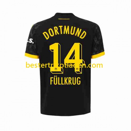 Fußballtrikot Borussia Dortmund Niclas Fullkrug 14 Auswärts Trikot Away 2023-2024 Kurzarm für Herren