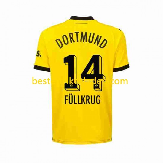 Fußballtrikot Borussia Dortmund Niclas Fullkrug 14 Heim Trikot Home 2023-2024 Kurzarm für Herren