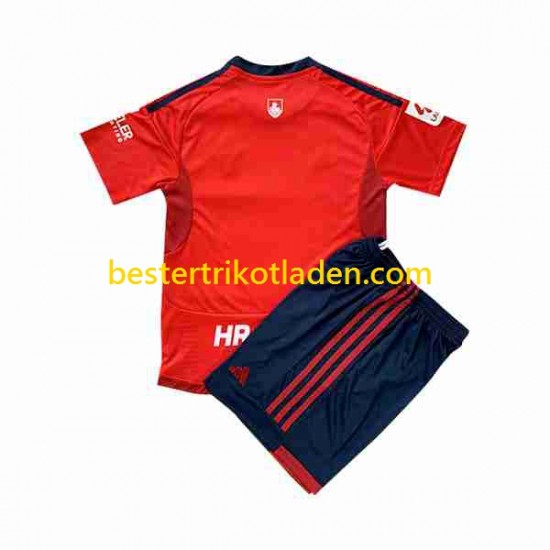 Fußballtrikot CA Osasuna Heim Trikot Home 2023-2024 Kurzarm für Kinder