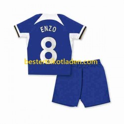 Fußballtrikot Chelsea Enzo Fernandez 8 Heim Trikot Home 2023-2024 Kurzarm für Kinder