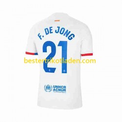 Fußballtrikot FC Barcelona Frenkie de Jong 21 Auswärts Trikot Away 2023-2024 Kurzarm für Herren