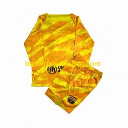Fußballtrikot FC Barcelona Torwart Viertes trikot 2023-2024 Langarm für Kinder