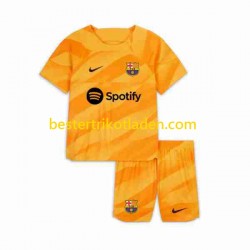 Fußballtrikot FC Barcelona Torwart Viertes trikot 2023-2024 Kurzarm für Kinder