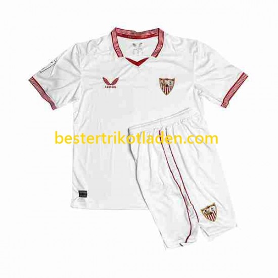 Fußballtrikot FC Sevilla Sergio Ramos 4 Heim Trikot Home 2023-2024 Kurzarm für Kinder