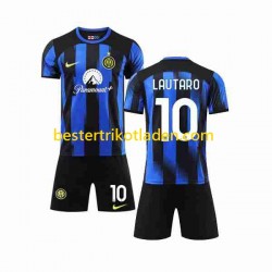 Fußballtrikot Inter Mailand Lautaro Martinez 10 Heim Trikot Home 2023-2024 Kurzarm für Kinder