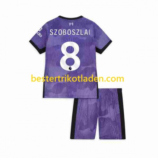 Fußballtrikot Liverpool Dominik Szoboszlai 8 Ausweich Trikot 3rd 2023 Kurzarm für Kinder