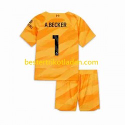 Fußballtrikot Liverpool A.Becker 1 Torwart Ausweich Trikot 3rd 2023-2024 Kurzarm für Kinder