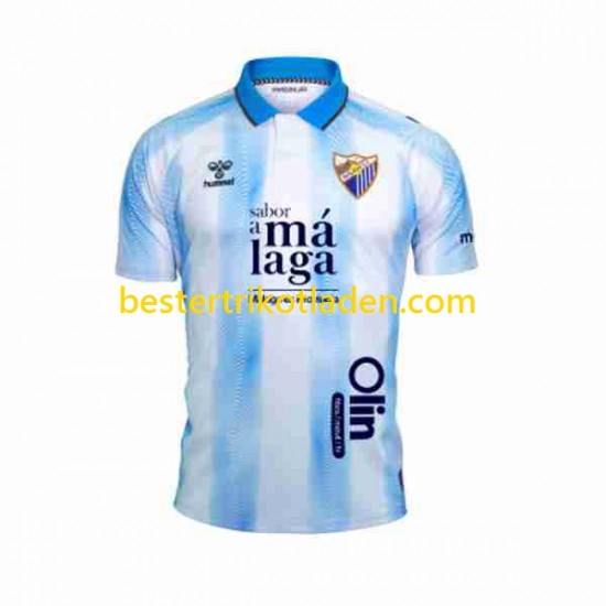 Fußballtrikot Málaga CF Heim Trikot Home 2023-2024 Kurzarm für Herren