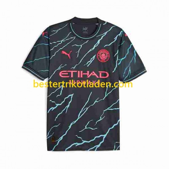 Fußballtrikot Manchester City Haaland 9 Special Printing Ausweich Trikot 3rd 2023-2024 Kurzarm für Herren