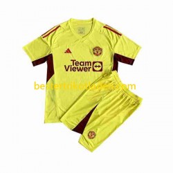 Fußballtrikot Manchester United Torwart Auswärts Trikot Away 2023-2024 Kurzarm für Kinder