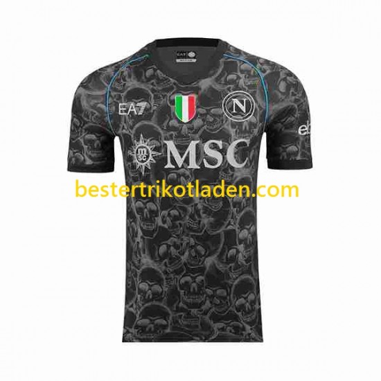 Fußballtrikot SSC Neapel Halloween Heim Trikot Home 2023-2024 Kurzarm für Herren