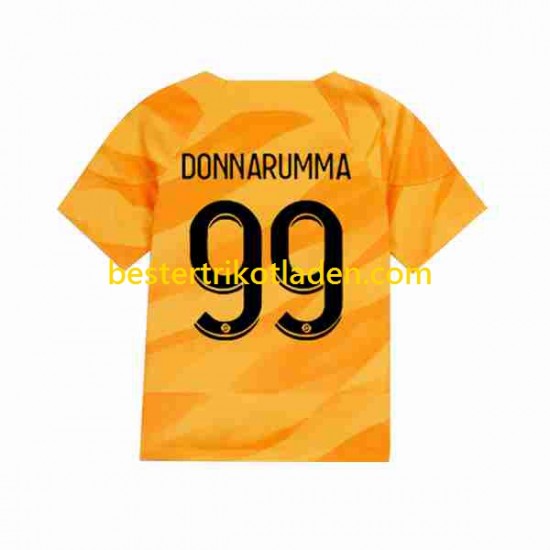 Fußballtrikot Paris Saint-Germain Donnarumma 99 Torwart Auswärts Trikot Away 2023-2024 Kurzarm für Herren
