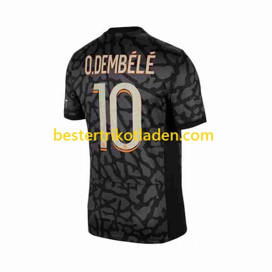 Fußballtrikot Paris Saint-Germain O.Dembele 10 Ausweich Trikot 3rd 2023-2024 Kurzarm für Herren