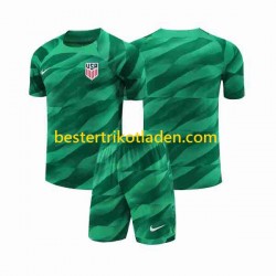 Fußballtrikot USA Torwart Heim Trikot Home 2023-2024 Kurzarm für Kinder