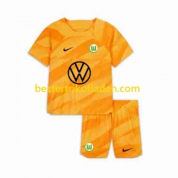 Fußballtrikot VfL Wolfsburg Torwart Heim Trikot Home 2023-2024 Kurzarm für Kinder