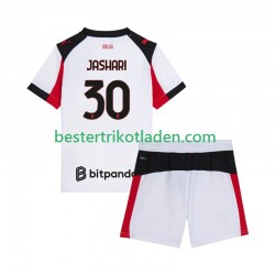 Fußballtrikot AC Mailand Ardon Jashari 30 Auswärts Trikot Away 2025-2026 Kurzarm für Kinder
