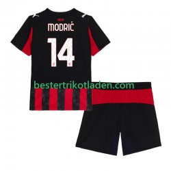 Fußballtrikot AC Mailand Modrić Luca 14 Heim Trikot Home 2025-2026 Kurzarm für Kinder