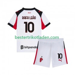 Fußballtrikot AC Mailand Rafael Leao 10 Auswärts Trikot Away 2025-2026 Kurzarm für Kinder