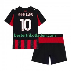 Fußballtrikot AC Mailand Rafael Leao 10 Heim Trikot Home 2025-2026 Kurzarm für Kinder