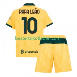 Fußballtrikot AC Mailand Rafael Leao 10 Ausweich Trikot 3rd 2025-2026 Kurzarm für Kinder