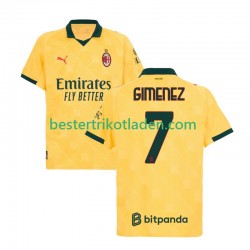 Fußballtrikot AC Mailand Santiago Gimenez 7 Ausweich Trikot 3rd 2025-2026 Kurzarm für Herren