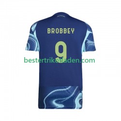 Fußballtrikot Ajax Amsterdam Brian Brobbey 9 Auswärts Trikot Away 2025-2026 Kurzarm für Herren