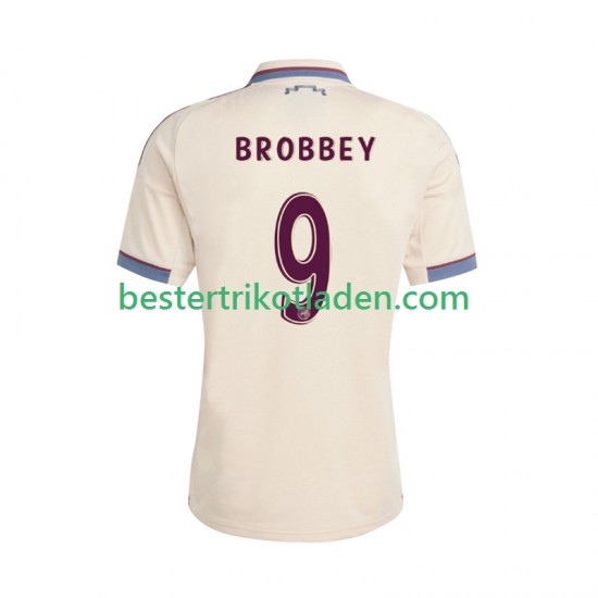 Fußballtrikot Ajax Amsterdam Brian Brobbey 9 Ausweich Trikot 3rd 2025-2026 Kurzarm für Herren