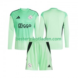Fußballtrikot Ajax Amsterdam Torwart Heim Trikot Home 2025-2026 Langarm für Kinder