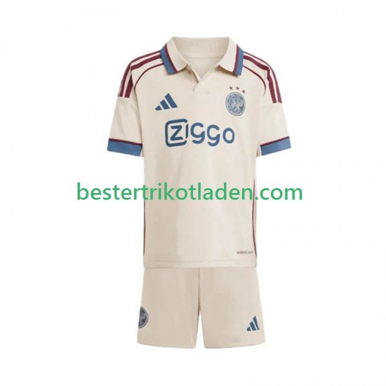 Fußballtrikot Ajax Amsterdam Ausweich Trikot 3rd 2025-2026 Kurzarm für Kinder