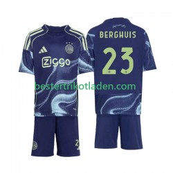 Fußballtrikot Ajax Amsterdam Steven Berghuis 23 Auswärts Trikot Away 2025-2026 Kurzarm für Kinder