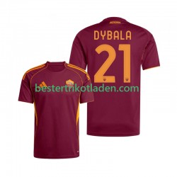 Fußballtrikot AS Rom Dybala 21 Heim Trikot Home 2025-2026 Kurzarm für Herren