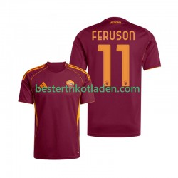 Fußballtrikot AS Rom Evan Ferguson 11 Heim Trikot Home 2025-2026 Kurzarm für Herren