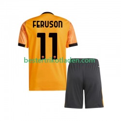 Fußballtrikot AS Rom Evan Ferguson 11 Auswärts Trikot Away 2025-2026 Kurzarm für Kinder